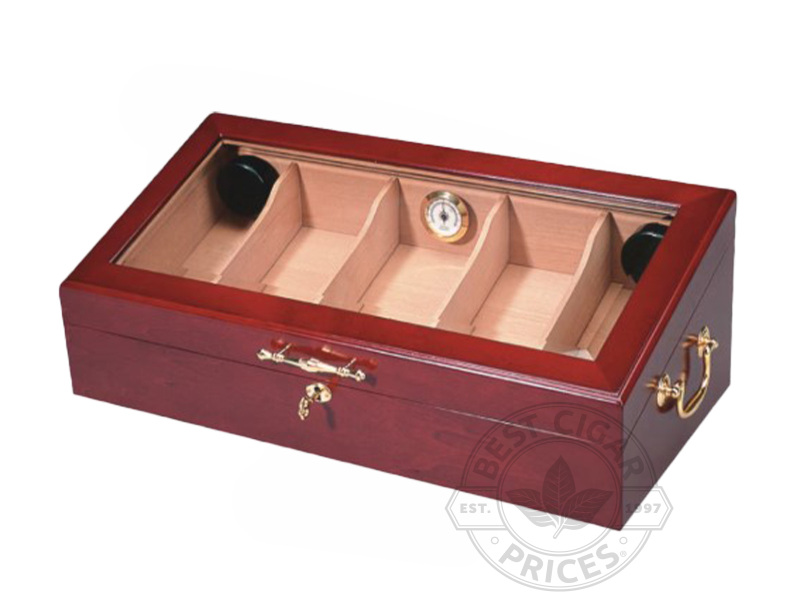 Rocky Patel 2000 Cigar Small Tower Humidor - Cherry Wood - Box of 20
