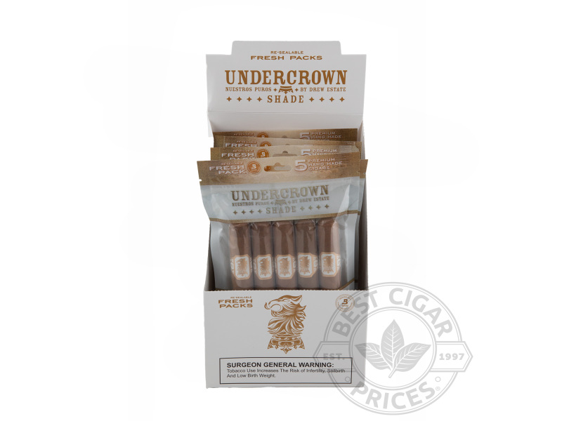 Undercrown Shade Gran Toro 25 Cigar Retail Shelf Pack Samplers By Drew Estate - Sealed Packs - 25 Total Cigars