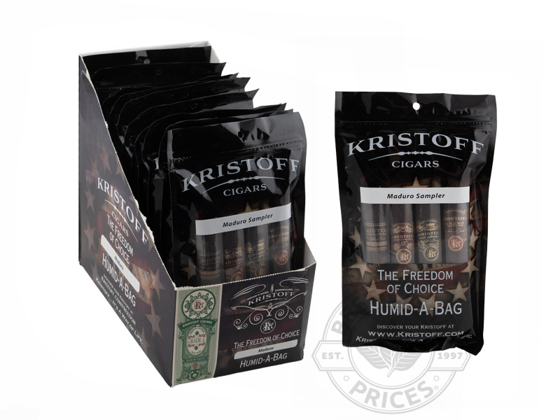 Kristoff Maduro Fresh Pack Samplers - Upright Of 40 Cigars - Sealed Packs - 40 Total Cigars