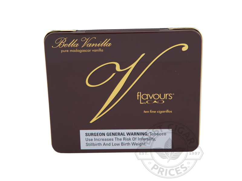 Cao Flavours Bella Vanilla 100 Cigarillos - Tin - 10 Total Cigars