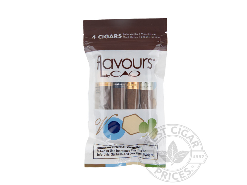 Cao Flavours Petite Corona Fresh Pack Sampler Cigars - Upright Of 40 - 4 Cigars