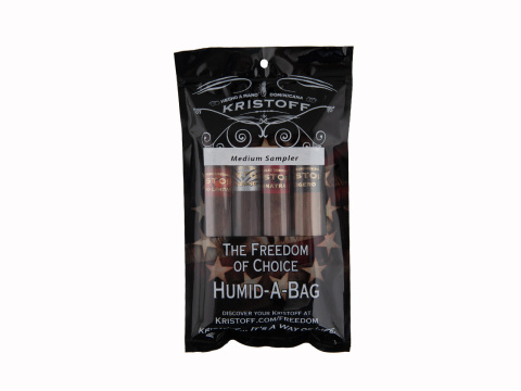 Kristoff Medium-bodied Fresh Pack Samplers - Upright Of 40 Cigars - 4 Cigars