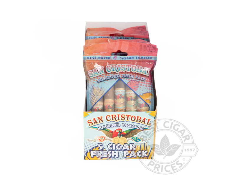 San Cristobal Rated Fresh Pack Sampler - Sealed Packs - 50 Total Cigars