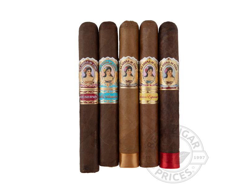 La Aroma De Cuba 92-95 Rated Fresh Pack Sampler - 5 Cigars