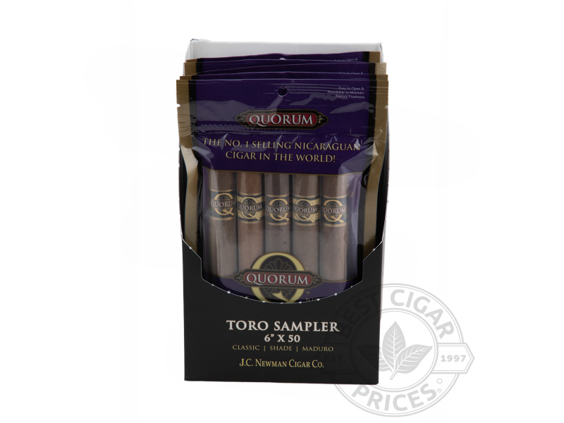 Quorum Toro Sampler 5 Packs Of 5 - Sealed Packs - 25 Total Cigars