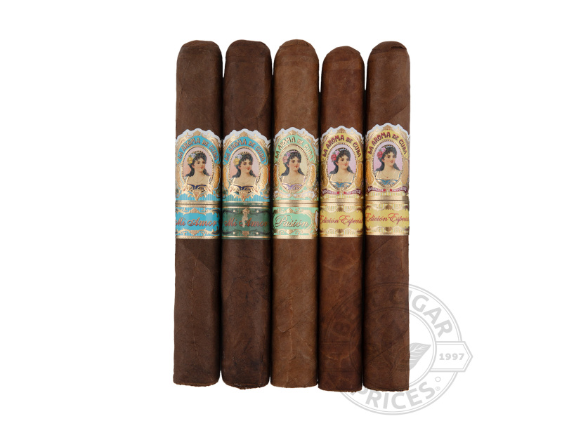 La Aroma De Cuba 94-95 Rated Fresh Pack Sampler - Orange - 5 Cigars
