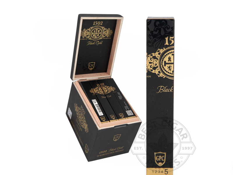 1502 Black Gold Robusto Cigars - 20 Cigars