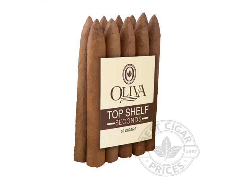 Oliva Top Shelf Seconds Connecticut Torpedo Cigars - Bundle - 10 Total Cigars