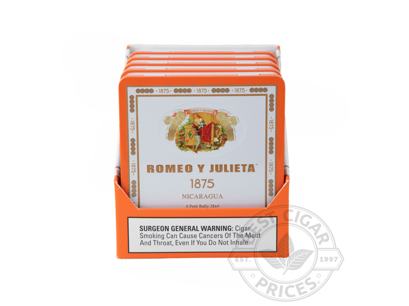 Romeo Y Julieta 1875 Nicaragua Petite Bully Cigars - 30 Cigarillos