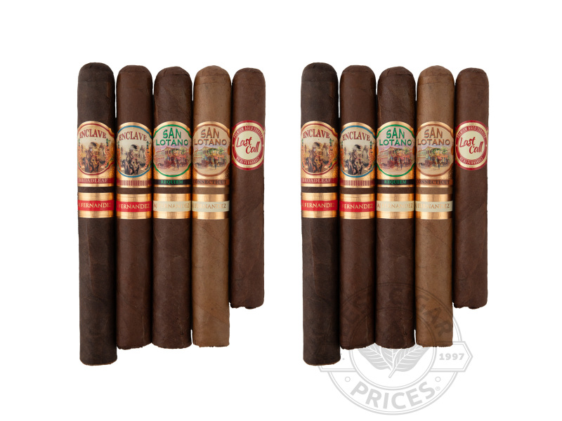 AJ Fernandez 5 Cigar Fresh Pack Sampler - 10 Cigars