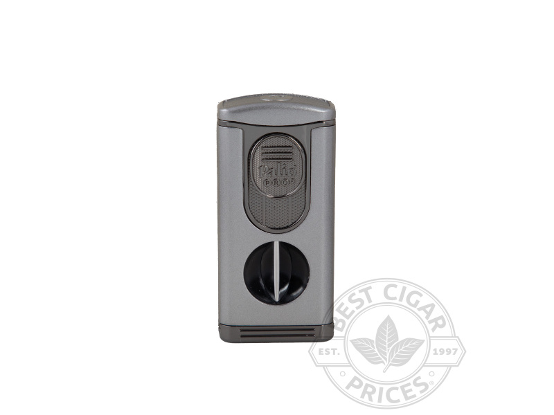 Palio Trevi Triple Jet Lighter & V-cut Cutter - Silver - Box of 20