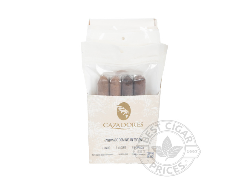 La Aurora Cazadores (5) 4-cigar Fresh Packs - Sealed Packs - 20 Total Cigars
1-2 Week