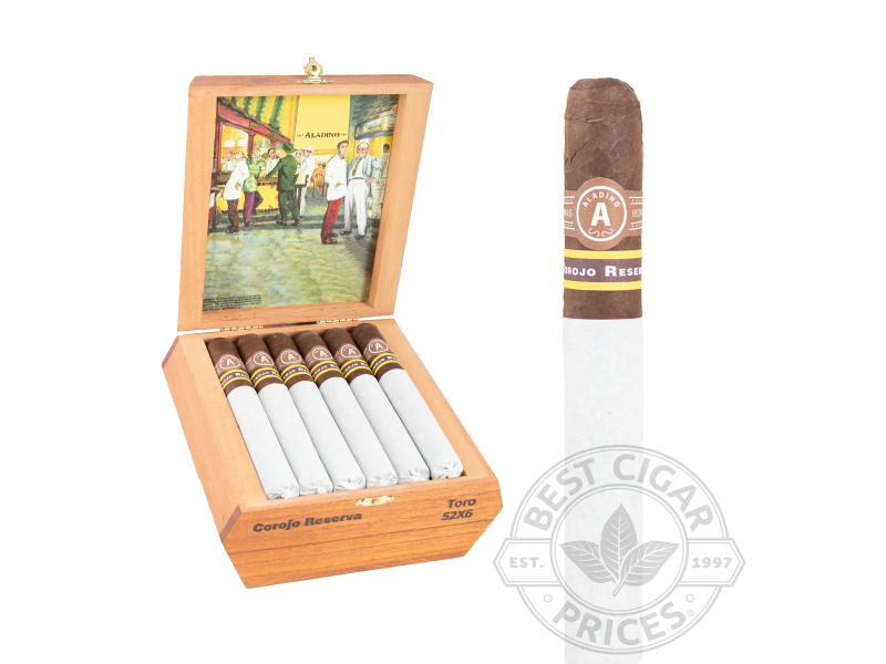 Aladino Corojo Reserva Toro Cigars - 20 Cigars