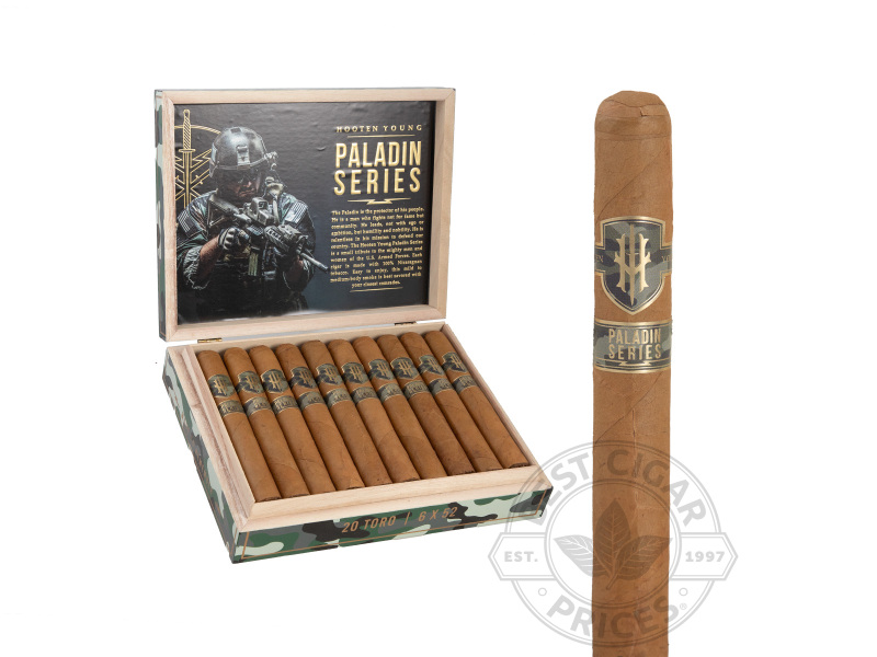 Hooten Young Paladin Series Connecticut Cigars - 20 Cigars