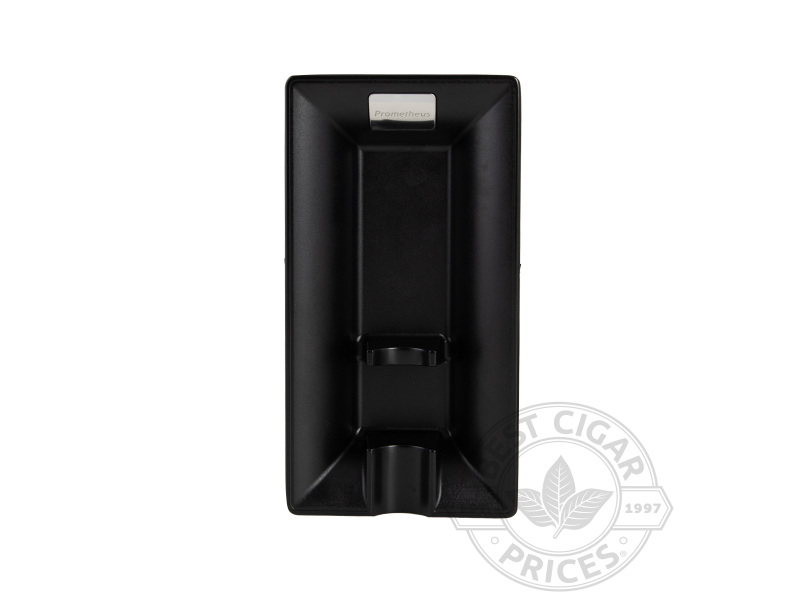 Prometheus Black Matte Metal Single Groove Ashtray - Box of 20