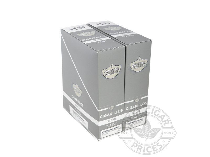 Swisher Sweets Silver Cigarillos 2 For $1.39 Upright - Carton - 60 Total Cigars