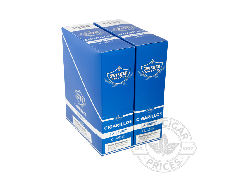 Swisher Sweets Blueberry Cigarillos 2 For $1.39 Pre-priced Upright - Carton - 60 Total Cigars