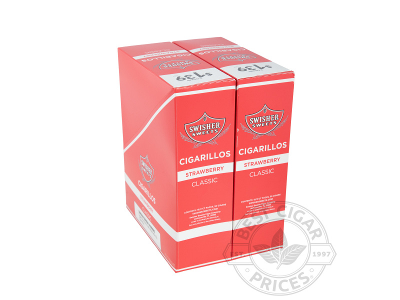 Swisher Sweets Cigarillos Strawberry 2 For $1.39 Pre-priced Upright - Carton - 60 Total Cigars