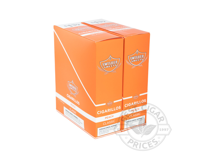 Swisher Sweets Peach Cigarillos 2 For $1.319 Upright - Carton - 60 Total Cigars