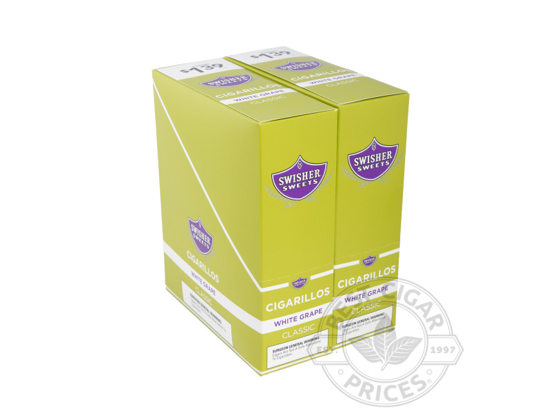 Swisher Sweets White Grape Cigarillos 2 For $1.39 Upright - Carton - 60 Total Cigars