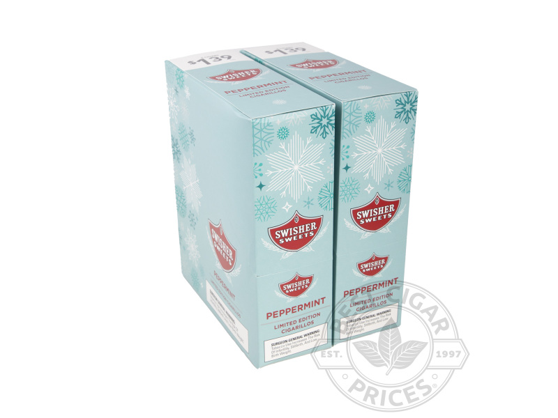 Swisher Sweets Peppermint Cigarillos 2 For $1.39 Upright - Carton - 60 Total Cigars