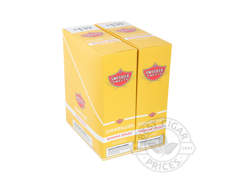 Swisher Sweets Banana Smash Cigarillos 2 For $1.39 Upright - Carton - 60 Total Cigars