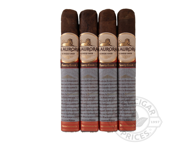 La Aurora Family Creed Perseverancia Gran Toro Cigars 4-pack - 4 Cigars