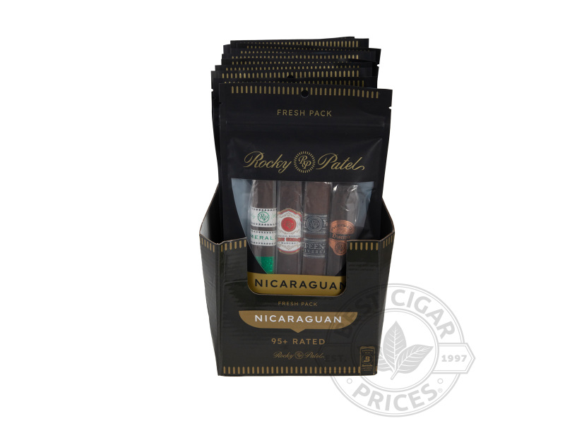 Rocky Patel 95-rated Nicaraguan Fresh Pack Sampler - 10 Units Of 4 - Sealed Packs - 40 Total Cigars