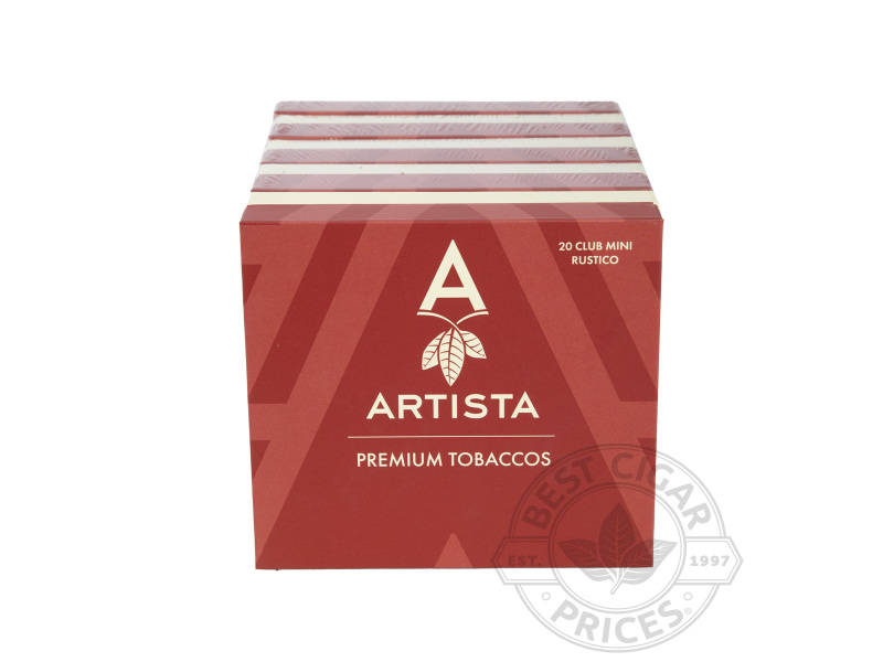Artista Club Mini Rustico Cigarillos - Small Packs: 100 Cigarillos