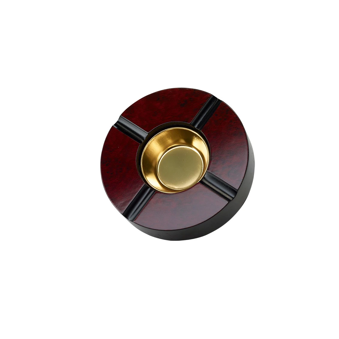 7 Inch Round Wood Ashtray