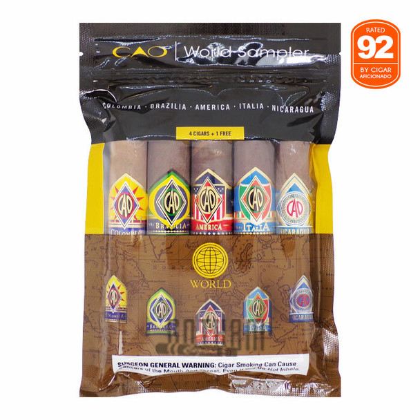 CAO Cigar World Sampler II - Pack of 5