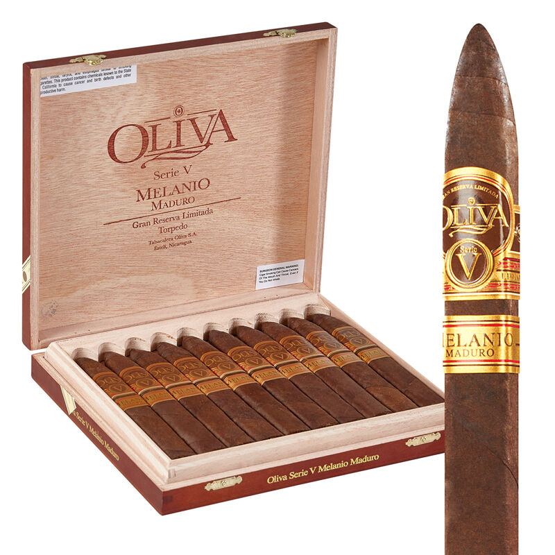 Oliva Serie V Melanio Maduro Cigars Box of 10
