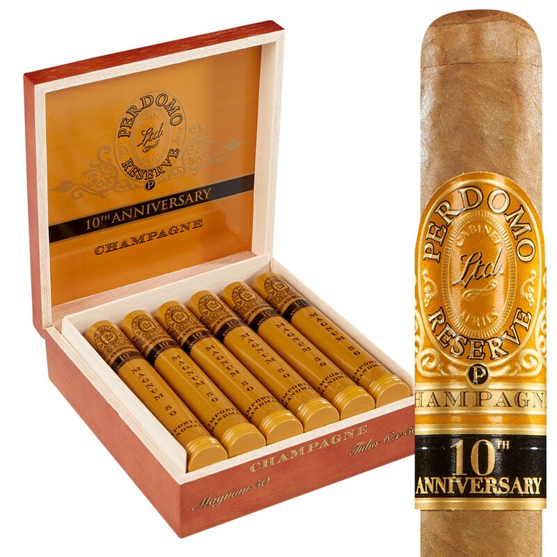 Perdomo Reserve 10th Anniversary Champagne Cigars Box of 12