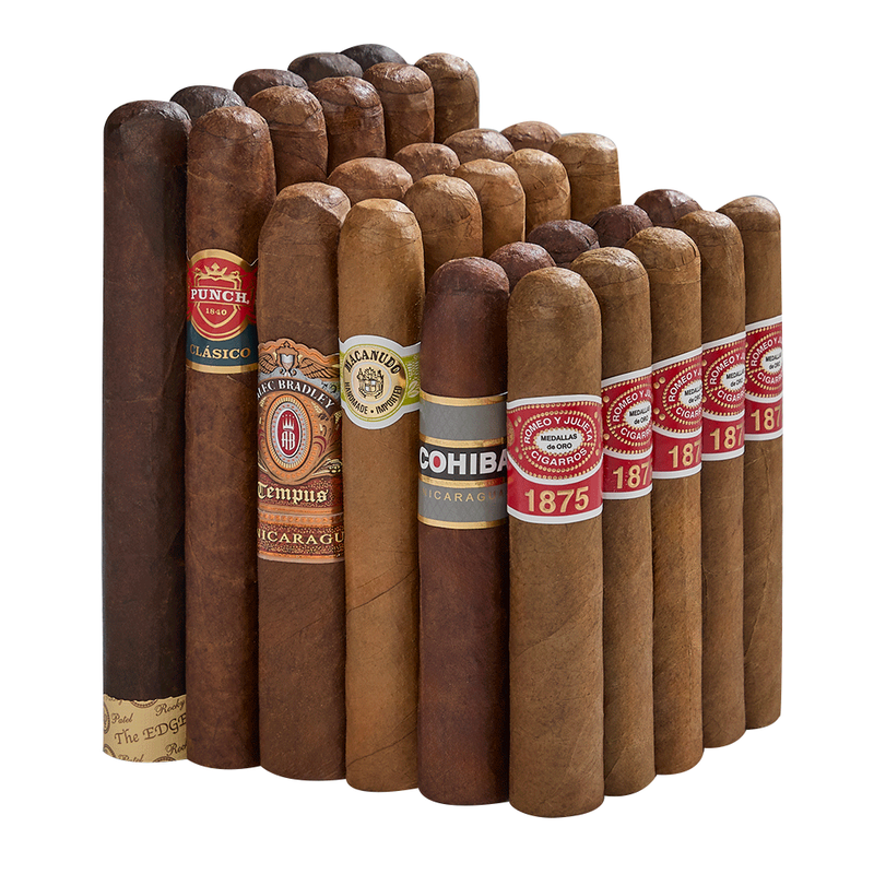 Strike It Rich 90+ Rated Mega-Haul Robusto 5 x 52 30-Cigar Sampler