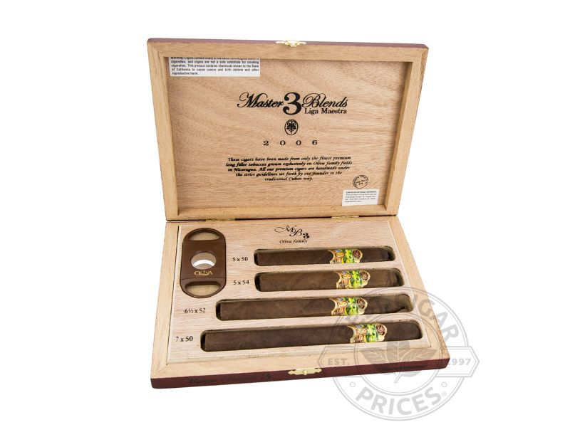 Oliva Master Blends 3 Sampler With Cutter - Cigars with Cutter - 4 Total Cigars
1-2 Week
