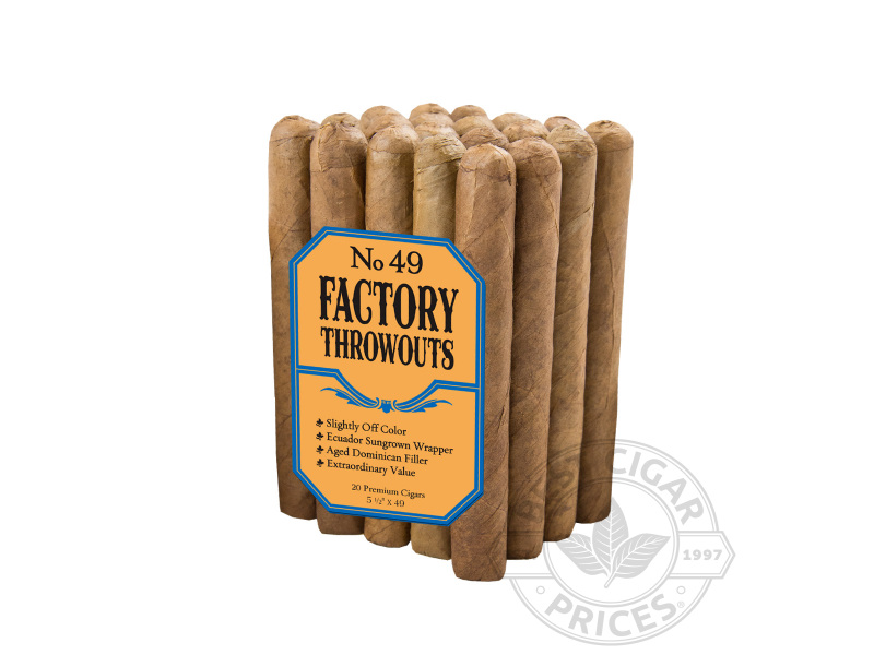 Factory Throwouts Number 49 - Bundle - 20 Total Cigars
                                                                                             
                                    1-2 Week