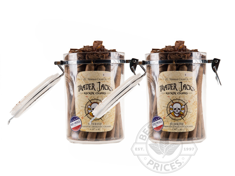 Trader Jack's Kickin' Cigars Sunrise Jar 2x Deal - 60 Cigars