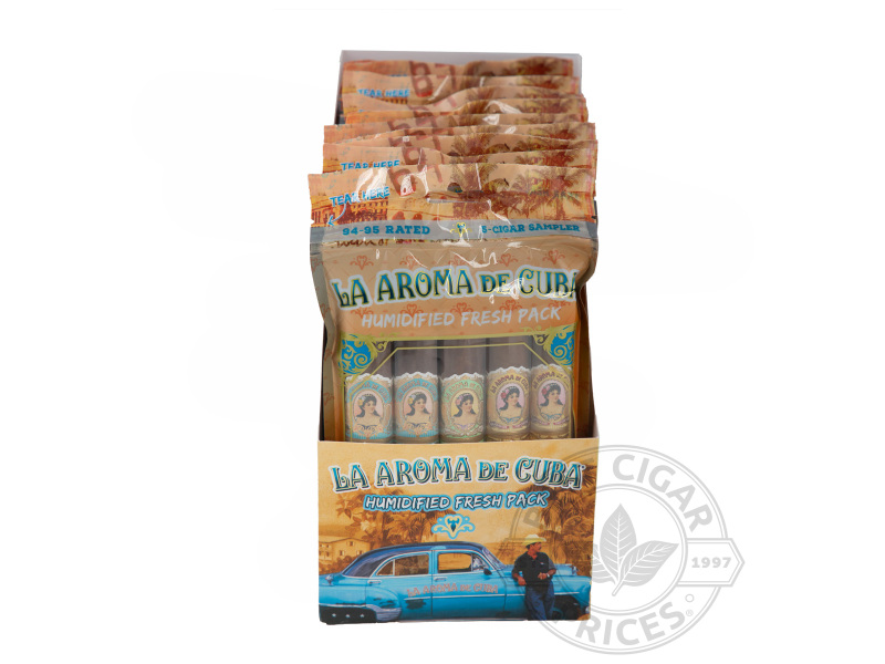 La Aroma De Cuba 94-95 Rated Fresh Pack Sampler - Orange - Sealed Packs - 50 Total Cigars
                                                                                             
                                    1-2 Week