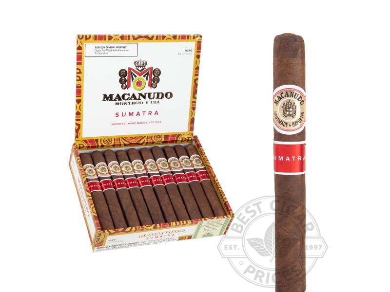 Macanudo Sumatra Toro Cigars - 20 Cigars