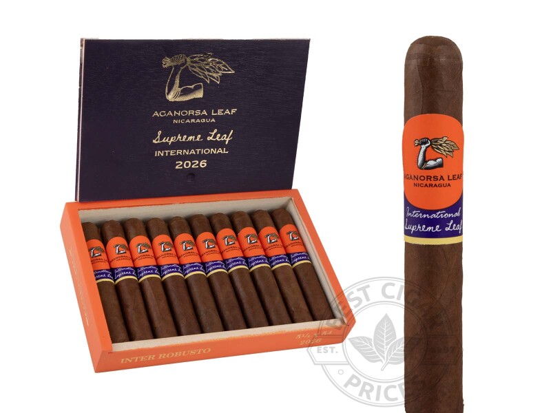 Aganorsa Supreme Leaf International Inter Robusto Cigars - 10 Cigars