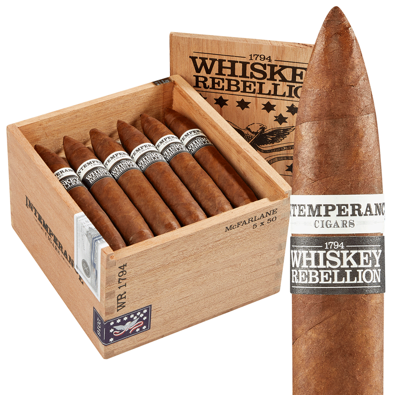 RoMa Craft Intemperance Whiskey Rebellion 1794 Cigars Box of 24