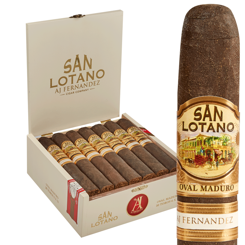 San Lotano Oval Maduro by AJ Fernandez Box of 20