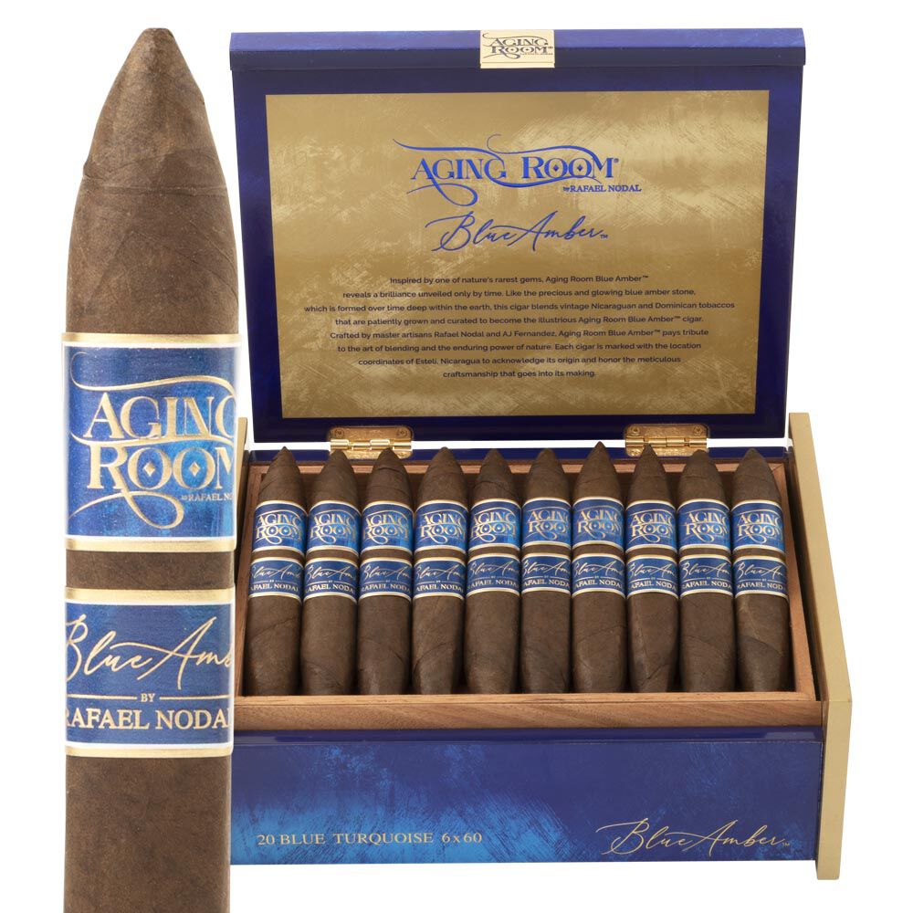Aging Room Blue Amber Turquoise Perfecto Box of 20