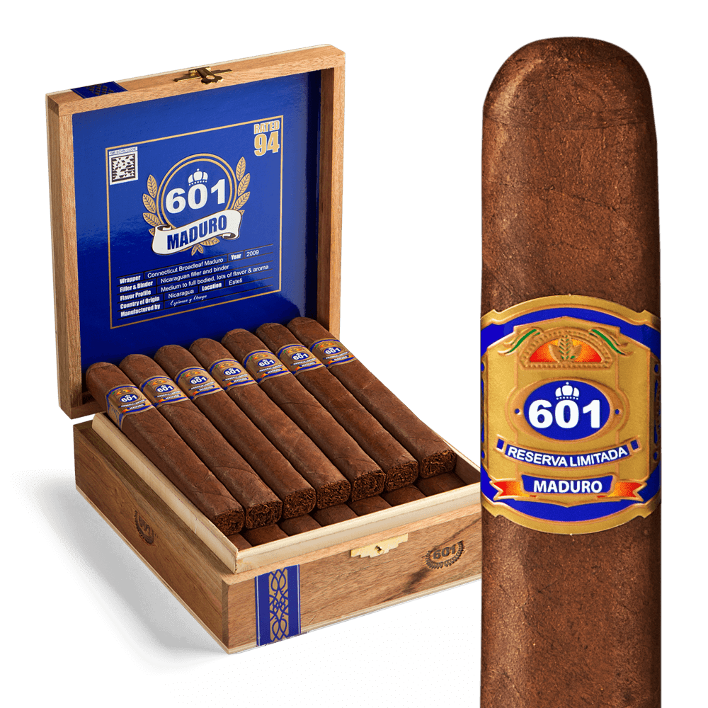 601 Blue Label Maduro Toro / 6.25 x 54 Box of 20