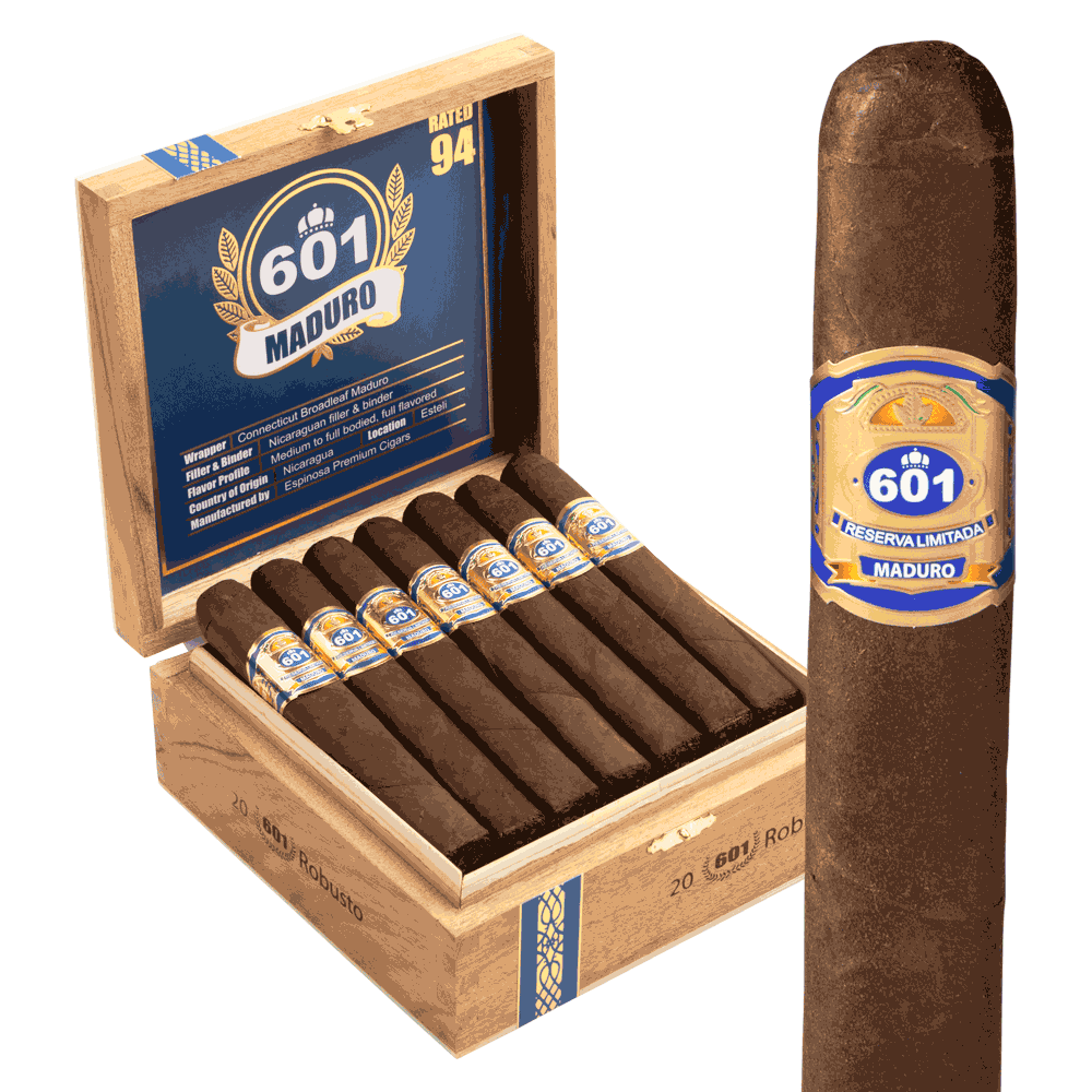 601 Blue Label Maduro Robusto / 5.25 x 52 Box of 20