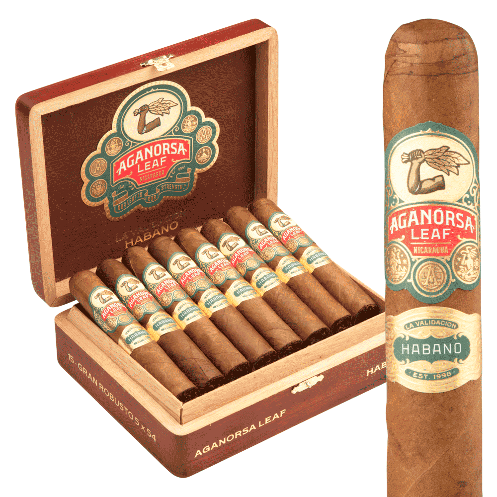 Aganorsa Leaf La Validacion Series Gran Robusto Box Pressed Habano / 5 x 54 Box of 15