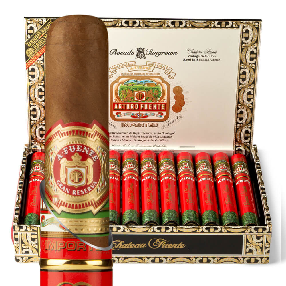 Arturo Fuente Sun Grown King T Rosado Box of 24 in Aluminum tubes