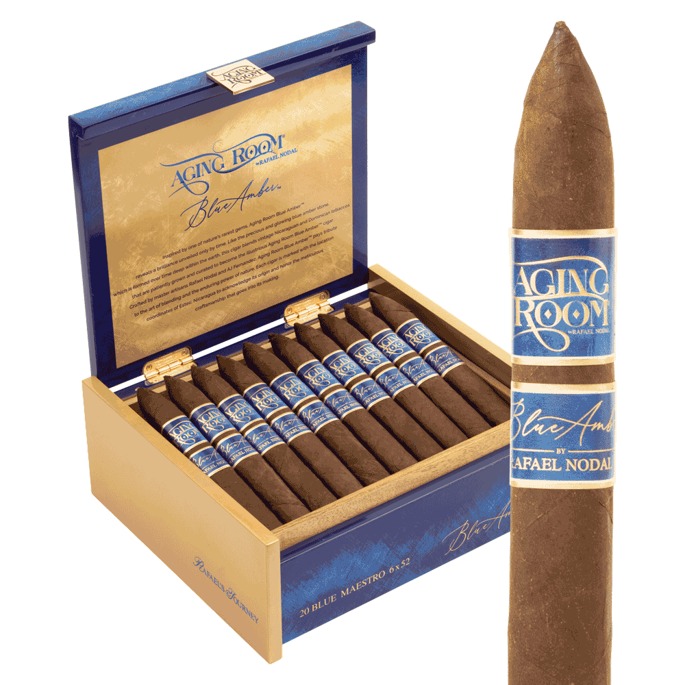 Aging Room Blue Amber Maestro Torpedo / 6 x 52 Box of 20