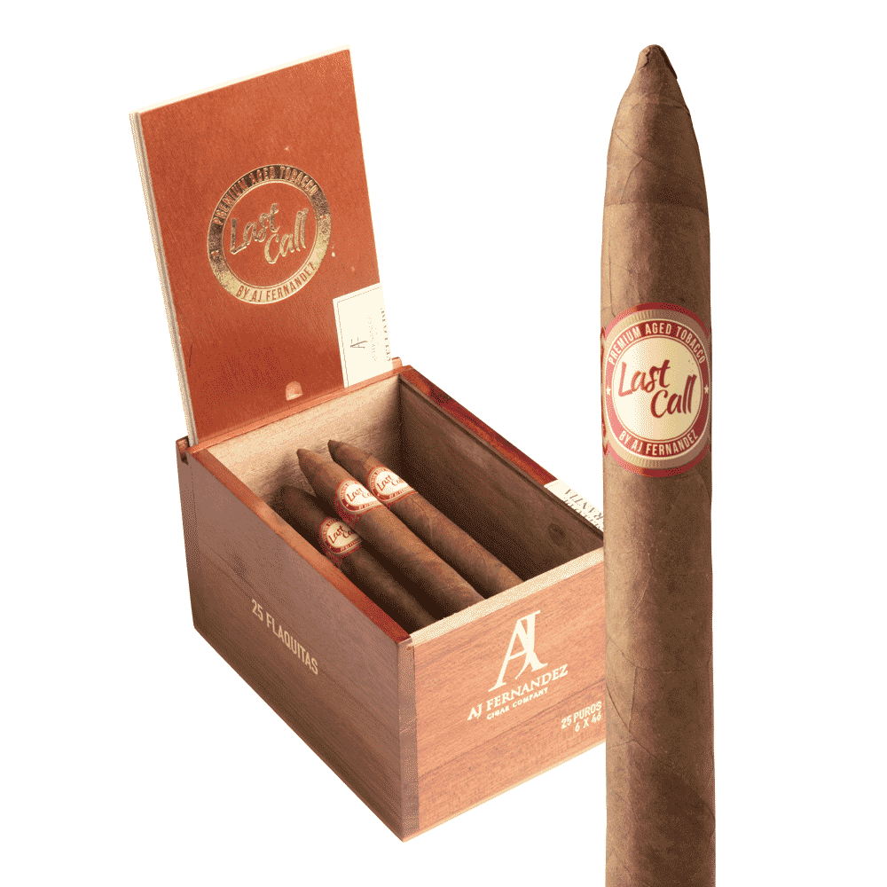 AJ Fernandez Last Call Flaquitas / 6 x 46 Box of 25