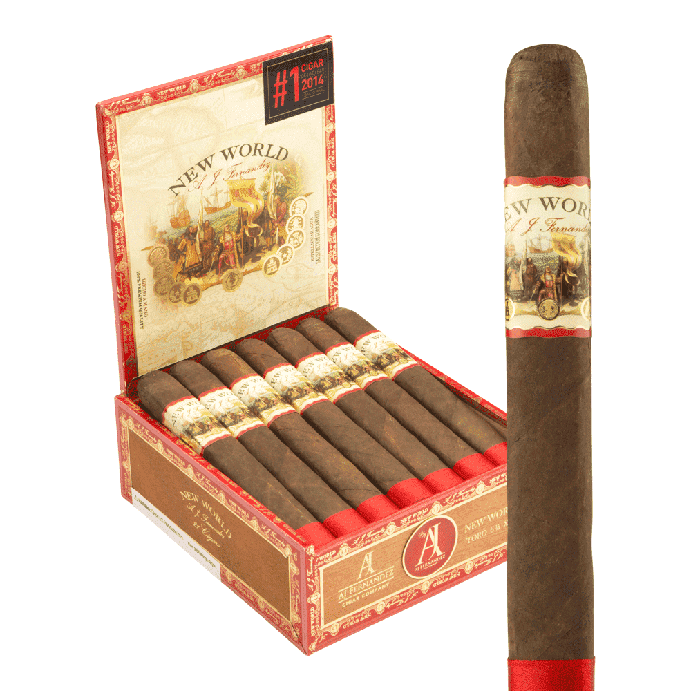 New World by AJ Fernandez Gobernador Toro / 6.5 x 55 Pack of 5